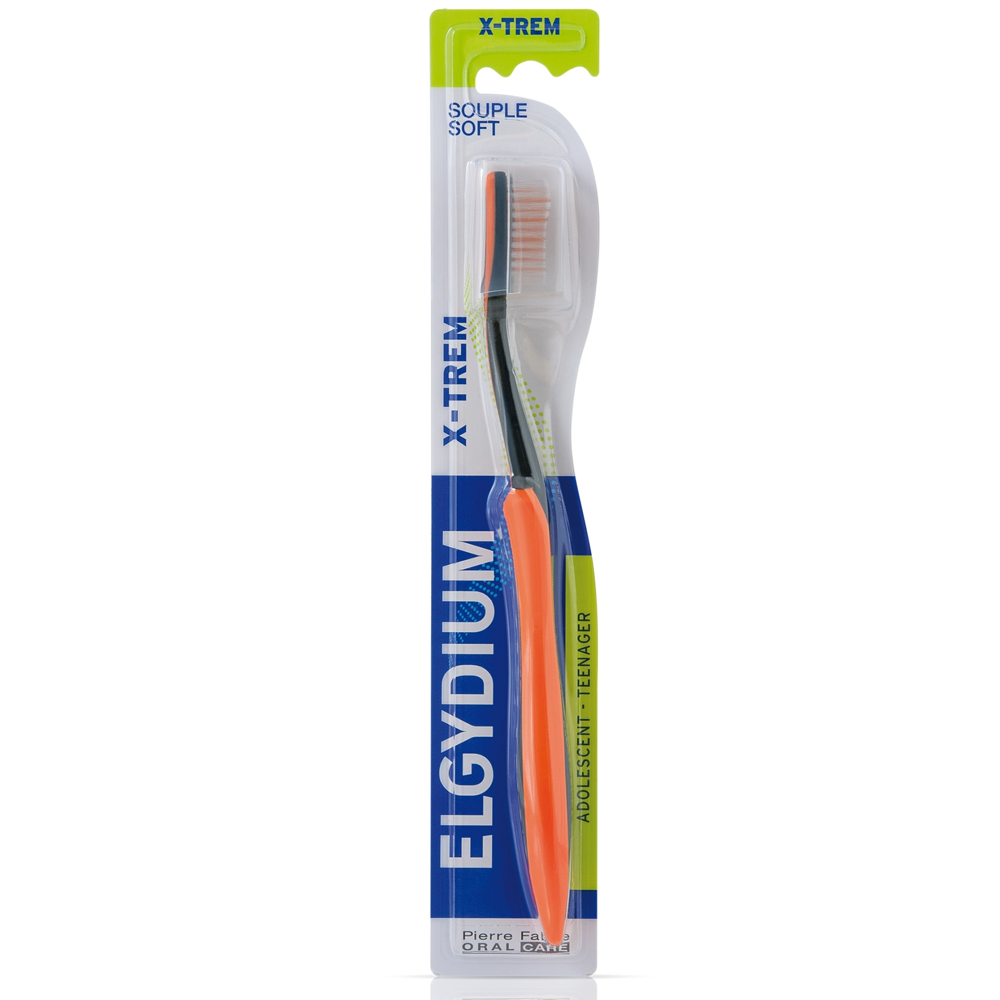 Elgydium Brosse à dents Xtrem Fluo Souple 13/18 ans