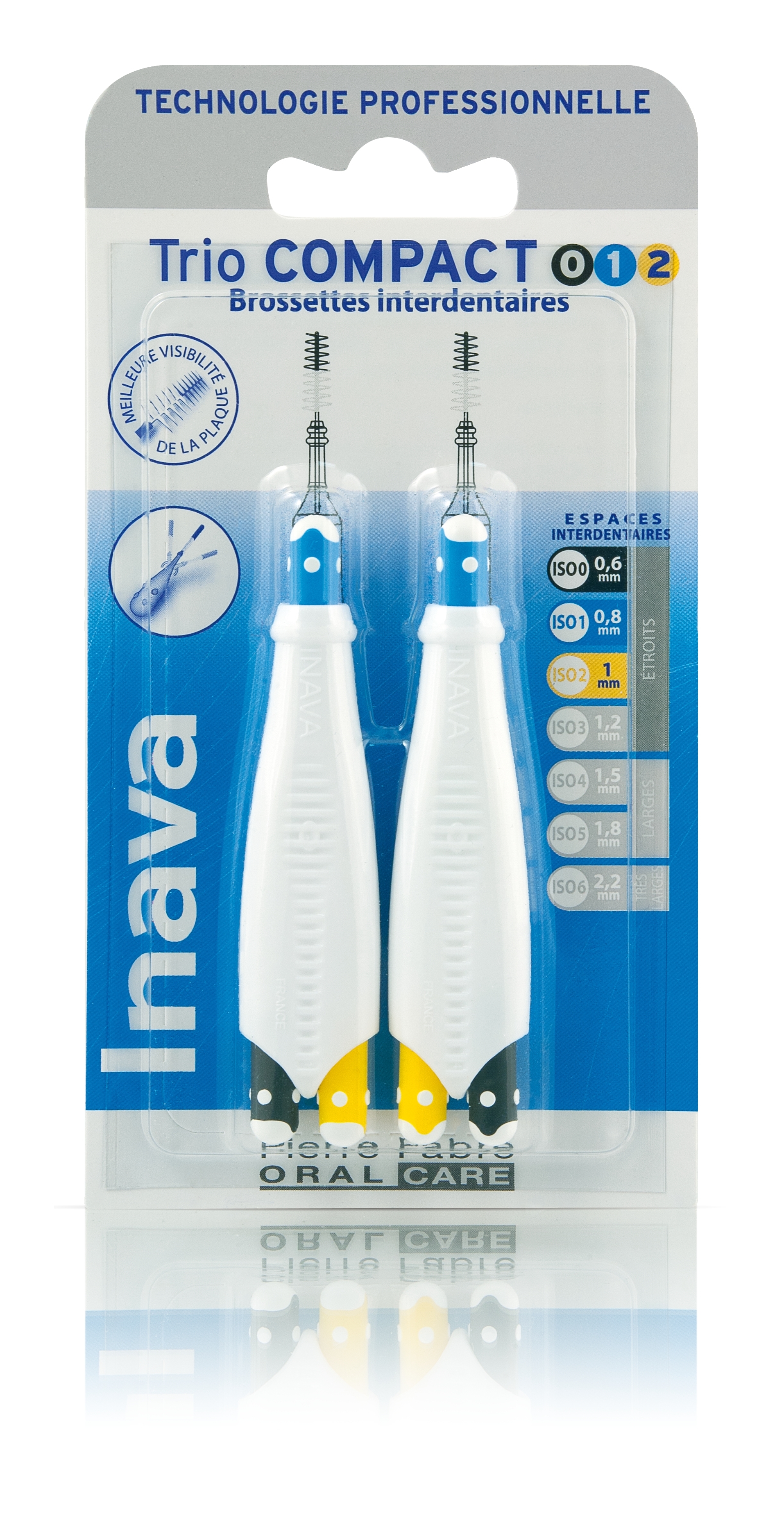 Inava Triocompact (ISO 0/1/2) - brossette interdentairedentaire - 012 - Espaces interdentaires étroi