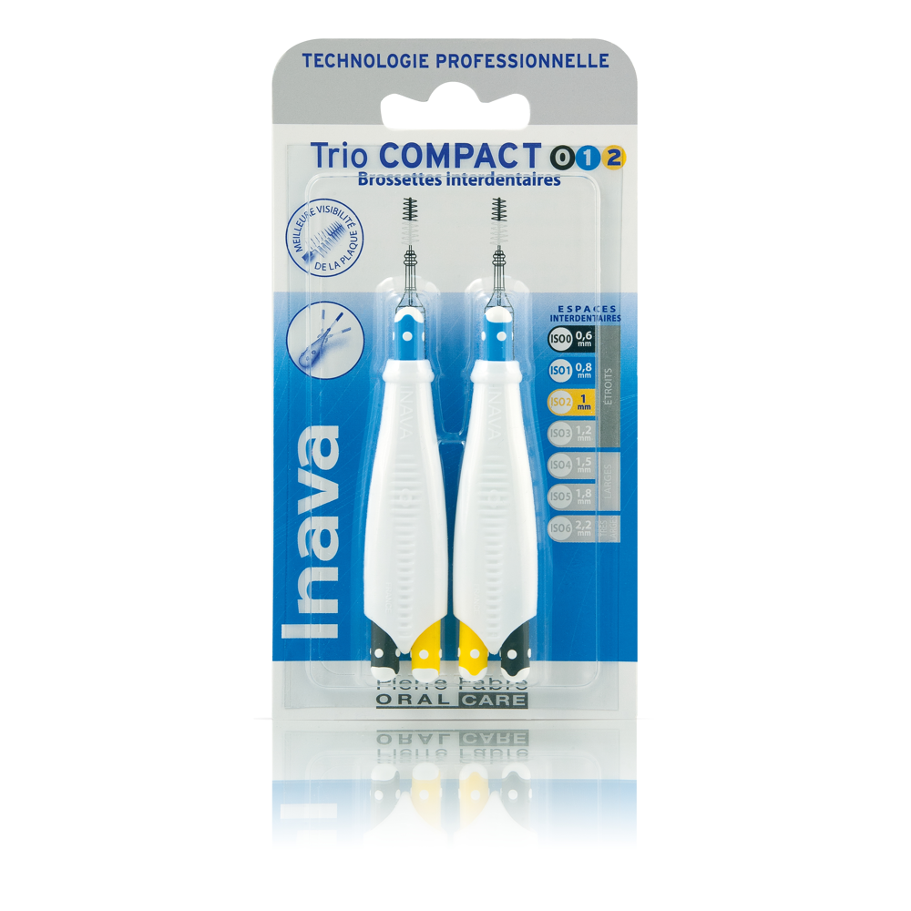 Inava Triocompact (ISO 0/1/2) - brossette interdentairedentaire - 012 - Espaces interdentaires étroi