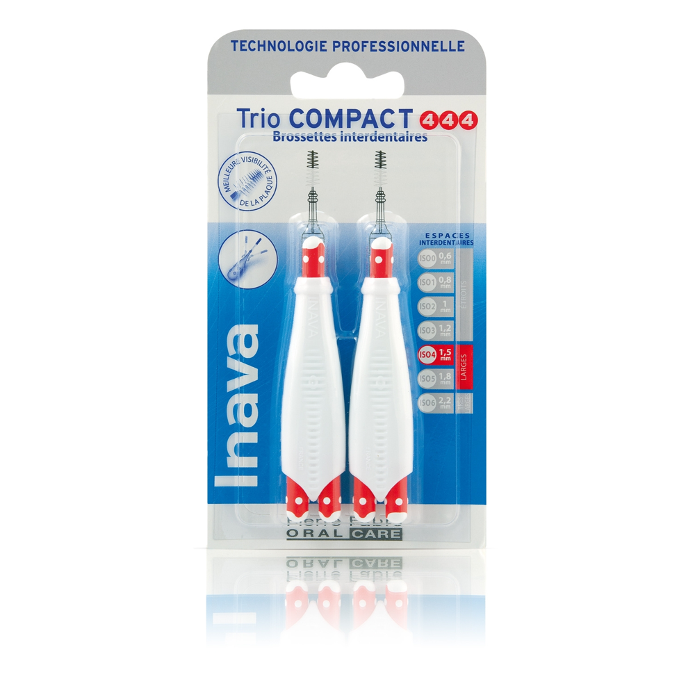 Inava TrioCompact Rouge (ISO 4/4/4) - brossette interdentaire