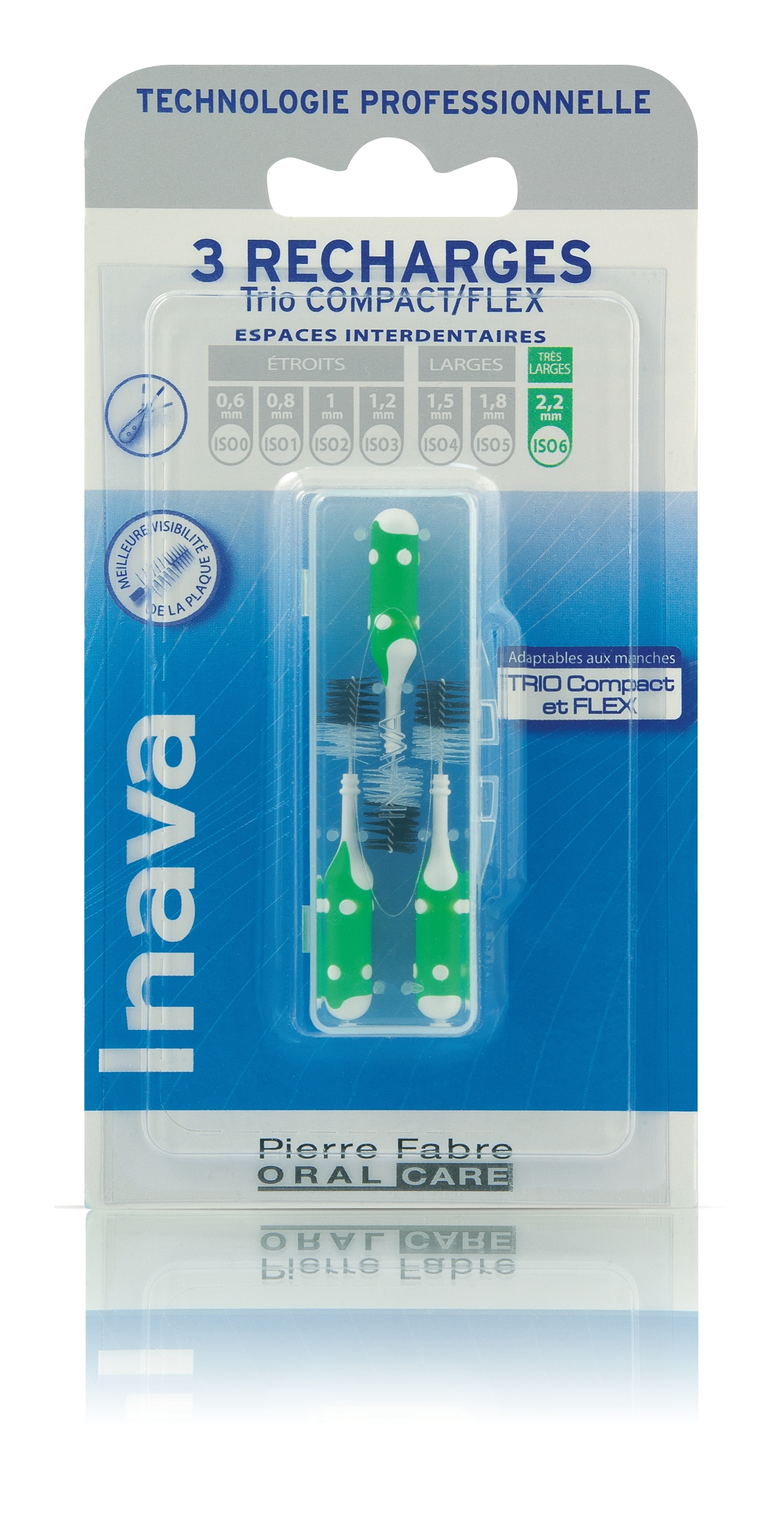 Inava Recharge Verte (ISO 6) - brossette interdentaire