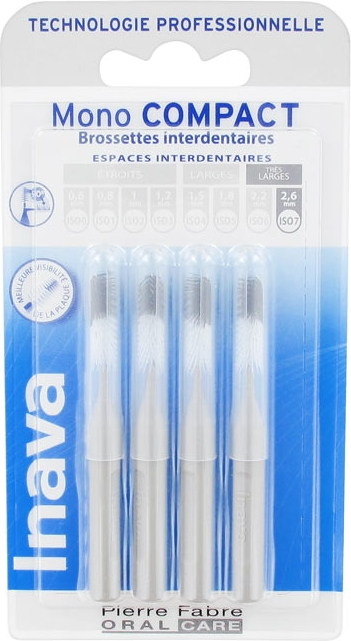 Mono compact 4 brossettes interdentaires