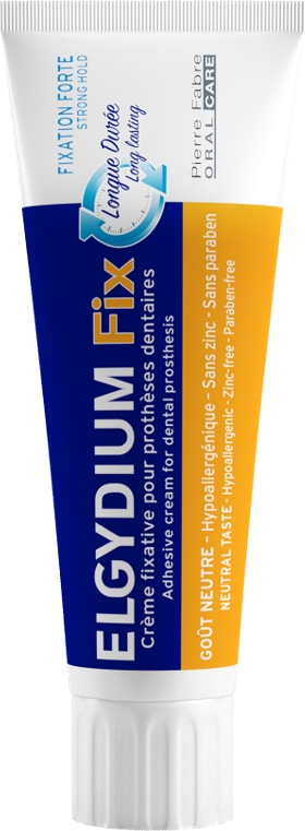 Elgydium FIX Creme fixactive prothèse dentaire fixation forte 45g