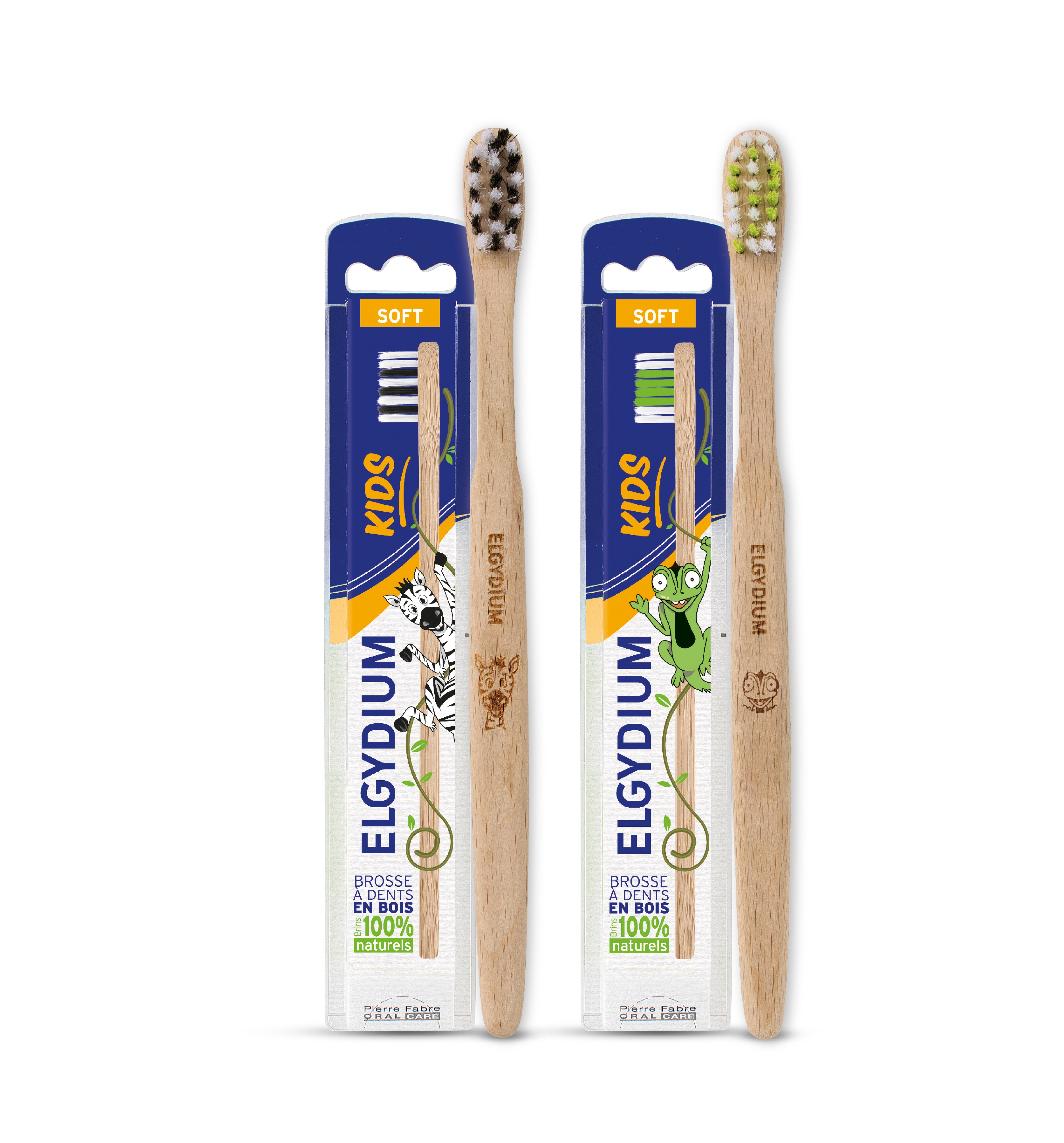 Elgydium Kids Brosse à dent bois eco - 2/6 ans