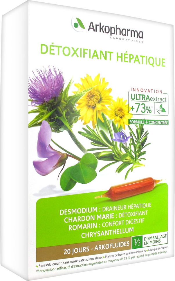 Détoxifiant hépatique 20 ampoules