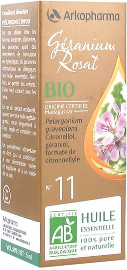 Huile essentielle géranium rosat bio 5ml