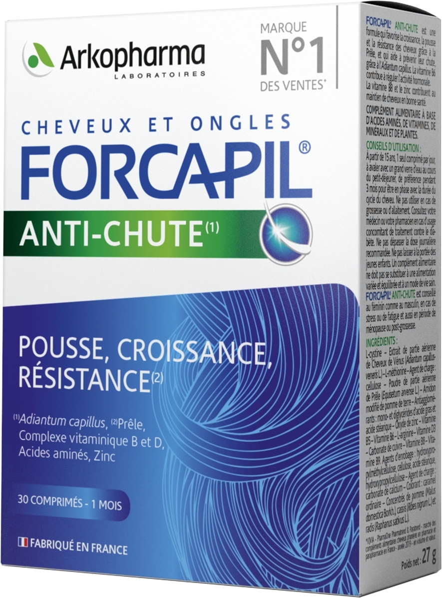 Forcapil anti-chute 1 mois 30 comprimés