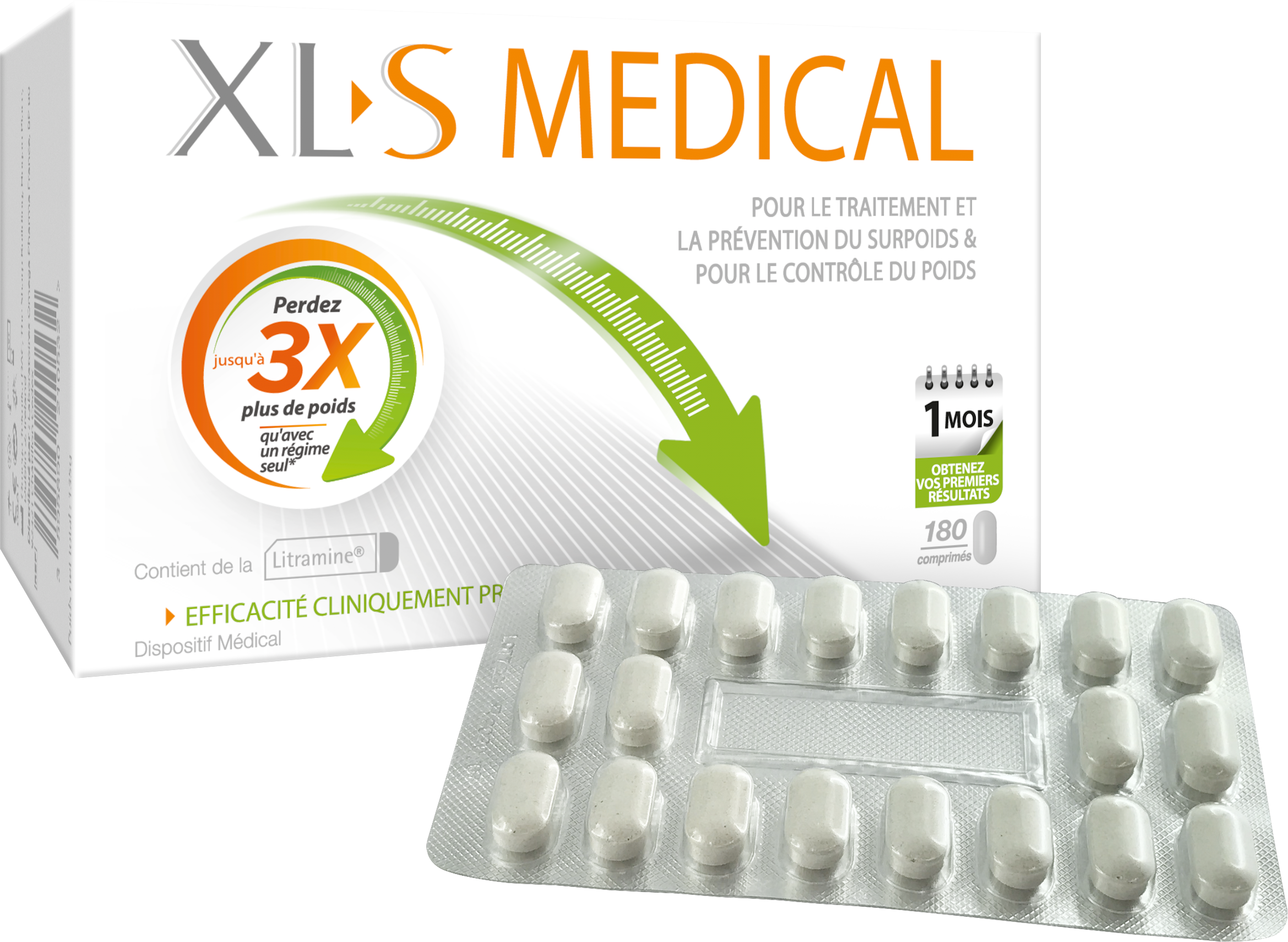 Capteur de Graisses Aide à la Perte de Poids 180 Comprimés