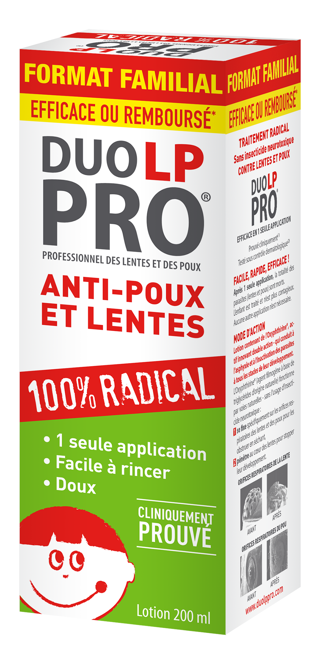 Duo-LP Pro Lotion Anti-Poux et Lentes + Peigne 200ml