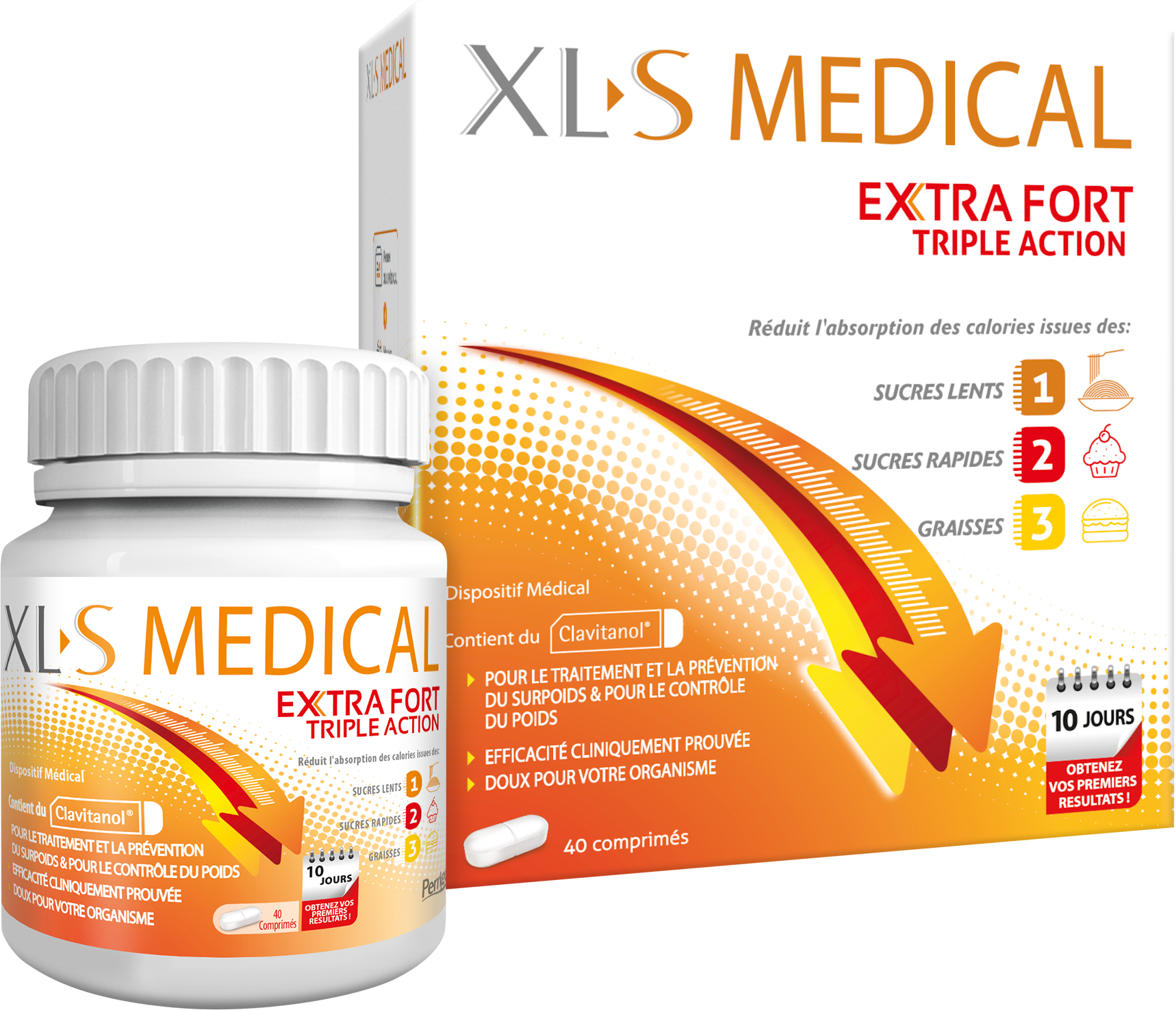 Extra-Fort Aide à la Perte de Poids 40 Comprimés