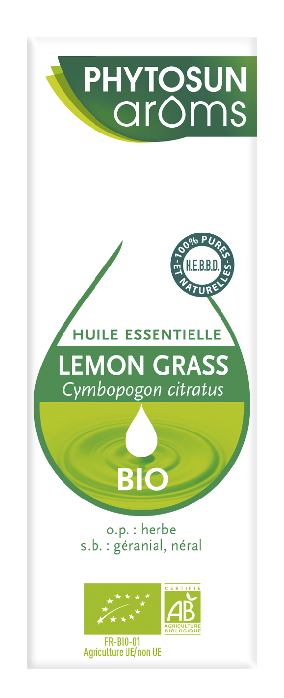 Huile essentielle lemon grass bio 10ml