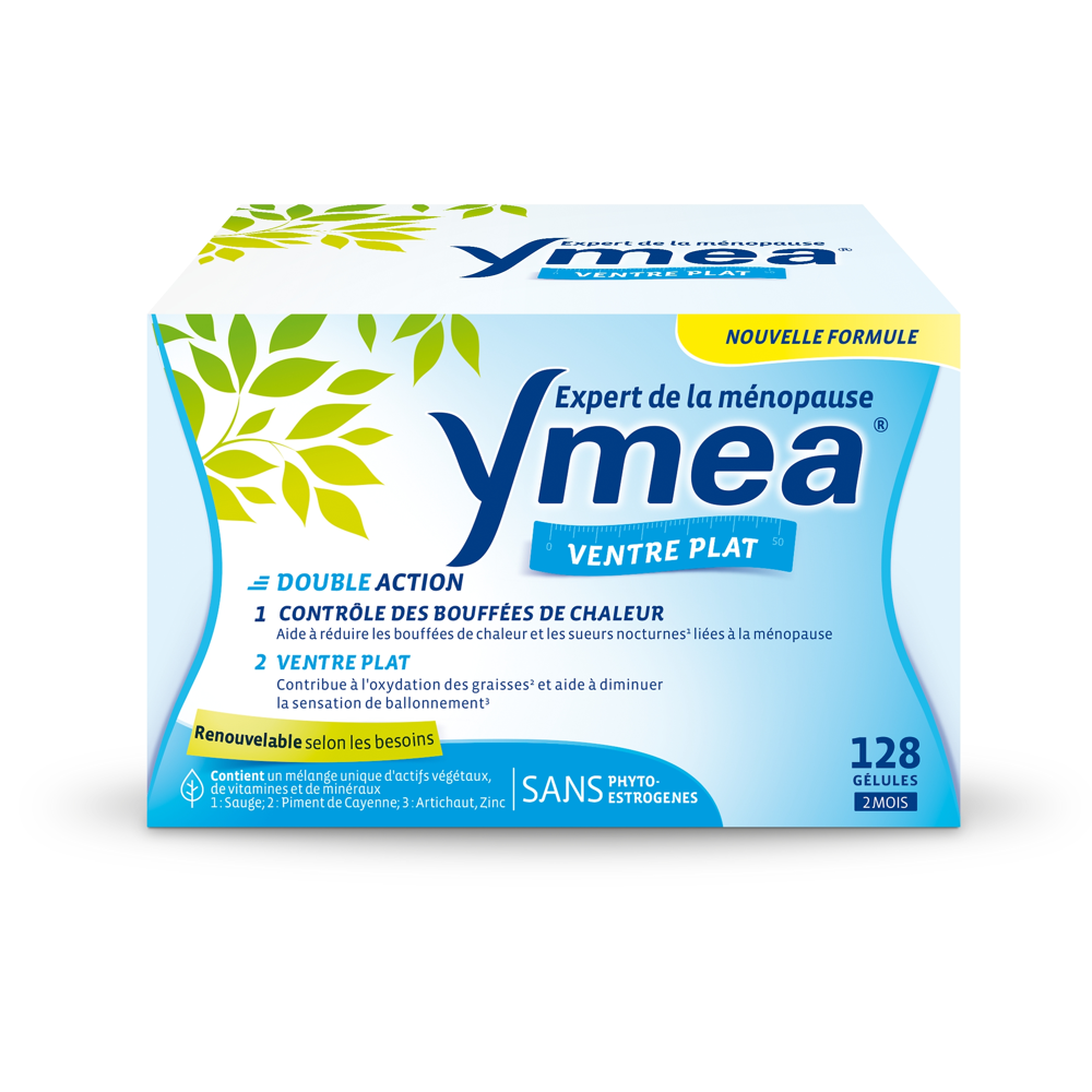 Ménopause Bouffées de Chaleur et Ventre Plat 128 Gélules