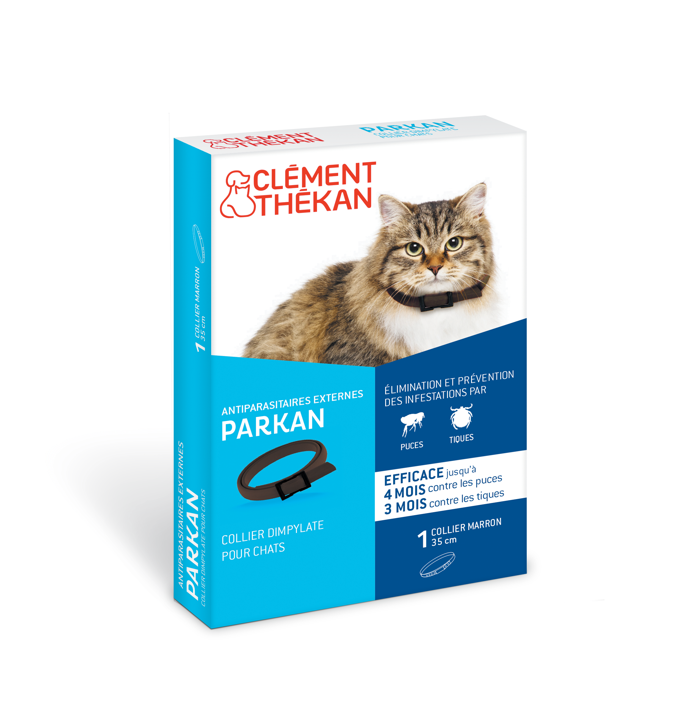 Clément Thékan Collier anti-puces et anti-tiques pour Chats