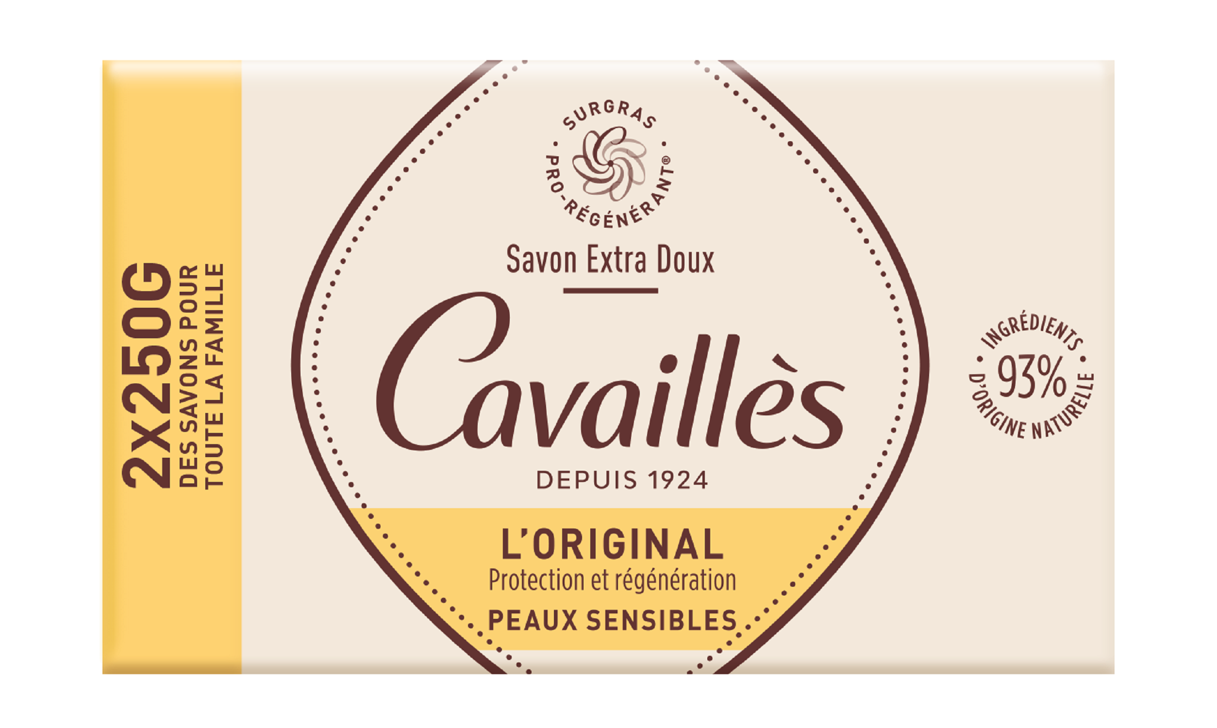 Savon surgras extra doux 2x250g