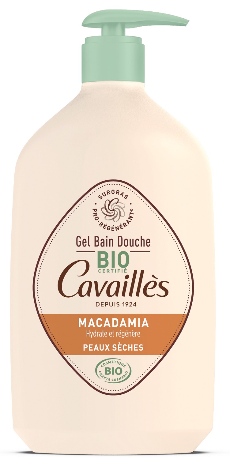 Gel bain et douche Macadamia Bio 1L