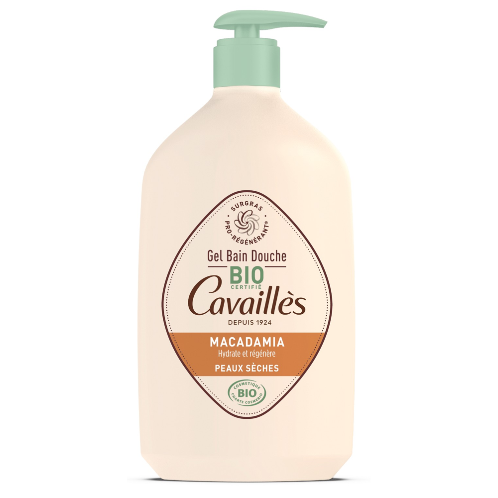 Gel bain et douche Macadamia Bio 1L