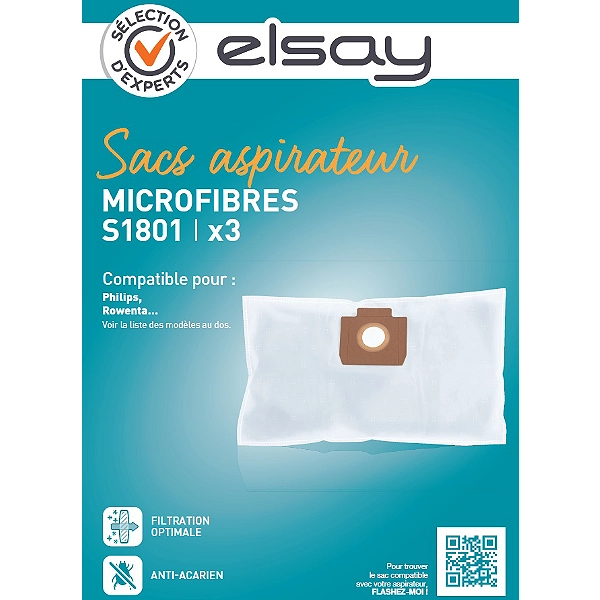 Sac aspirateur S1801 - Sélection d'Expert - Elsay