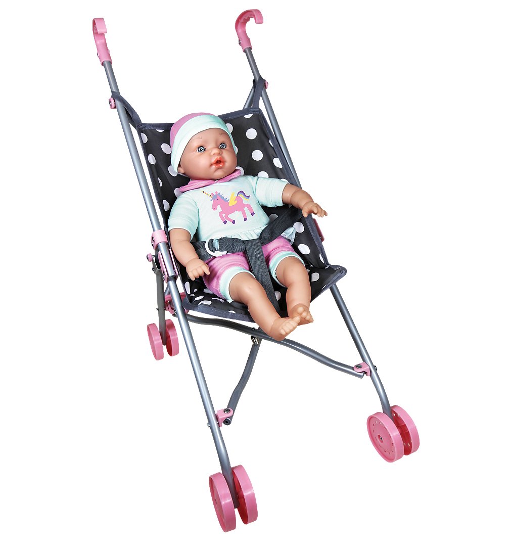 Sélection d’Experts - Kidway - Manon poussette canne et son set repas - Poupée - 2 ans et +