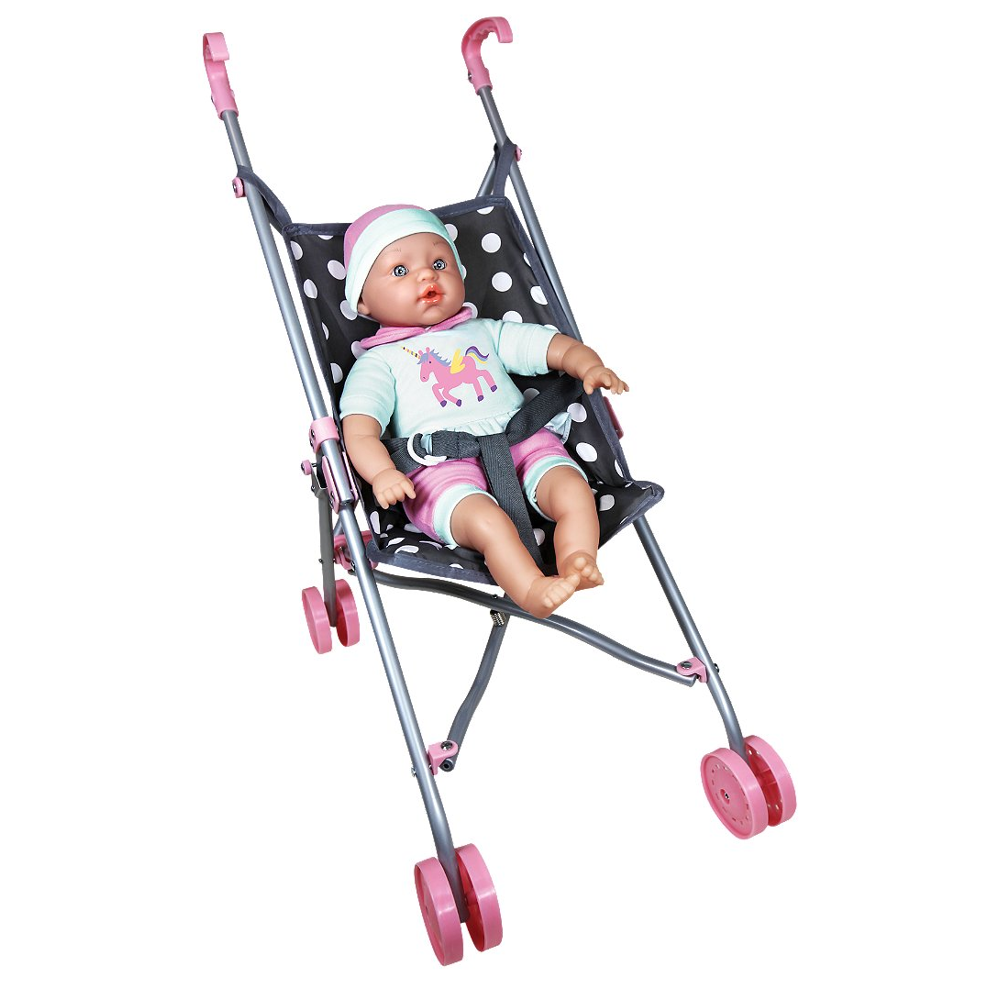 Sélection d’Experts - Kidway - Manon poussette canne et son set repas - Poupée - 2 ans et +