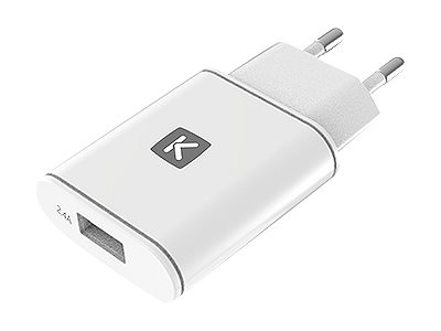 Chargeur mural blanc 1 USB 2.4A + câble Lightning - Sélection d’Experts - Linkster