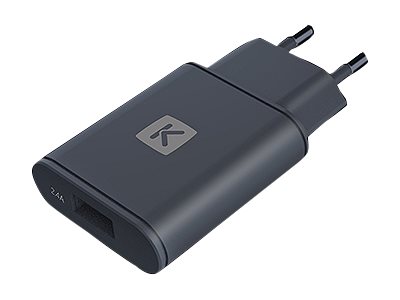 Chargeur mural noir 1 USB 2.4A + câble USB/USB C - Sélection d’Experts - Linkster