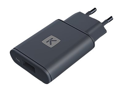 Chargeur mural noir 1 USB 2.4A + câble USB/USB C - Sélection d’Experts - Linkster
