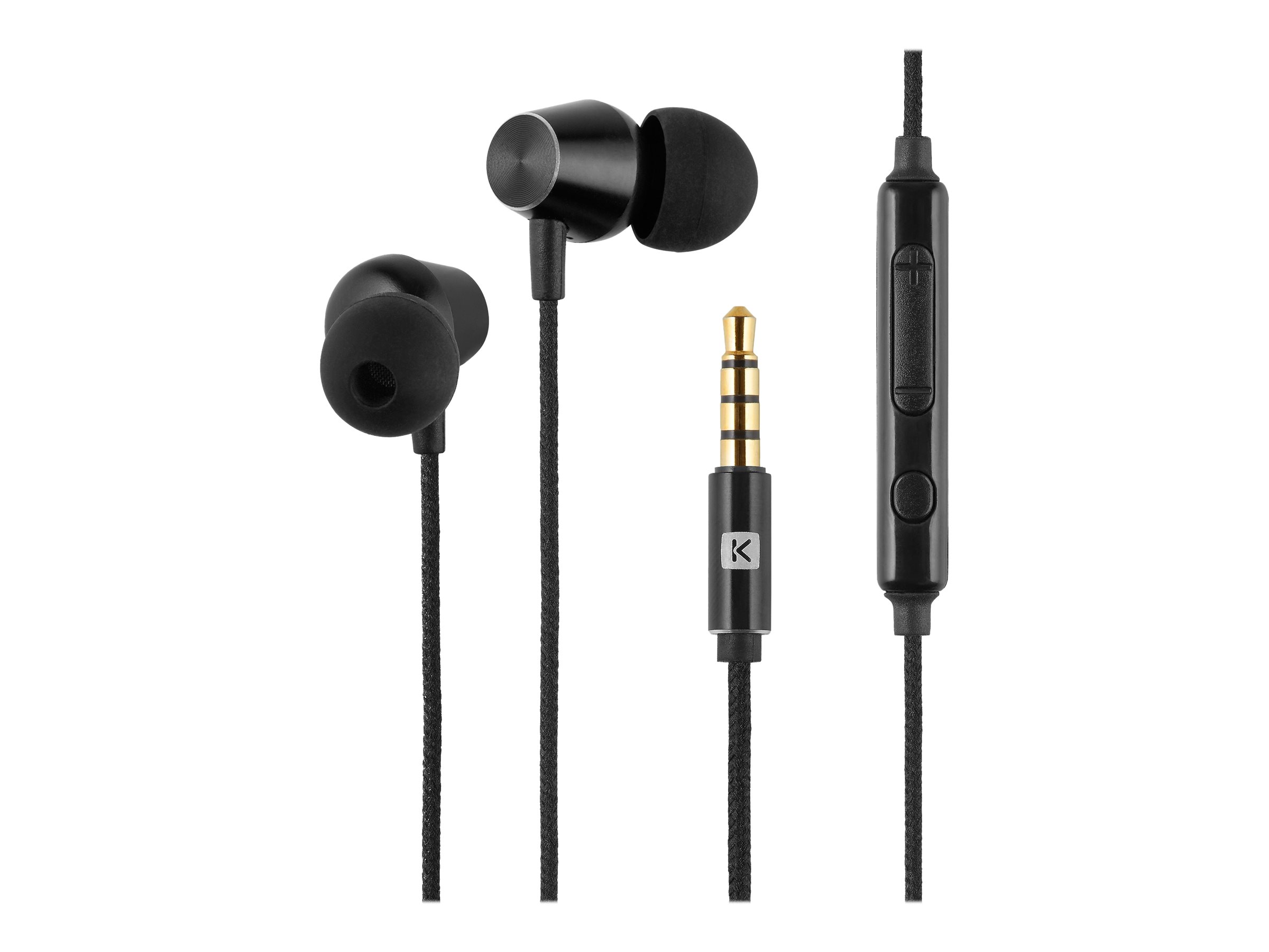 Ecouteurs intra-auriculaires filaires Linkster noirs JC-305 BLACK