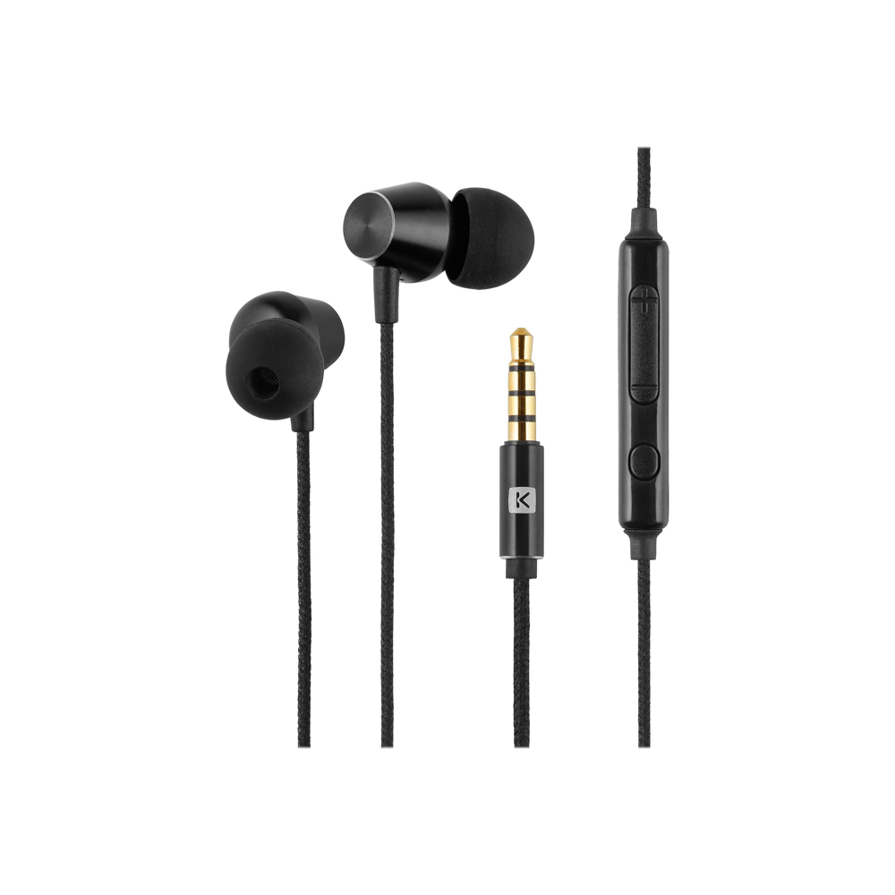 Ecouteurs intra-auriculaires filaires Linkster noirs JC-305 BLACK