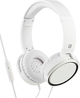 Casque filaire Linkster blanc avec microphone JC-207C WHITE