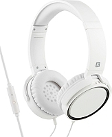 Casque filaire Linkster blanc avec microphone JC-207C WHITE