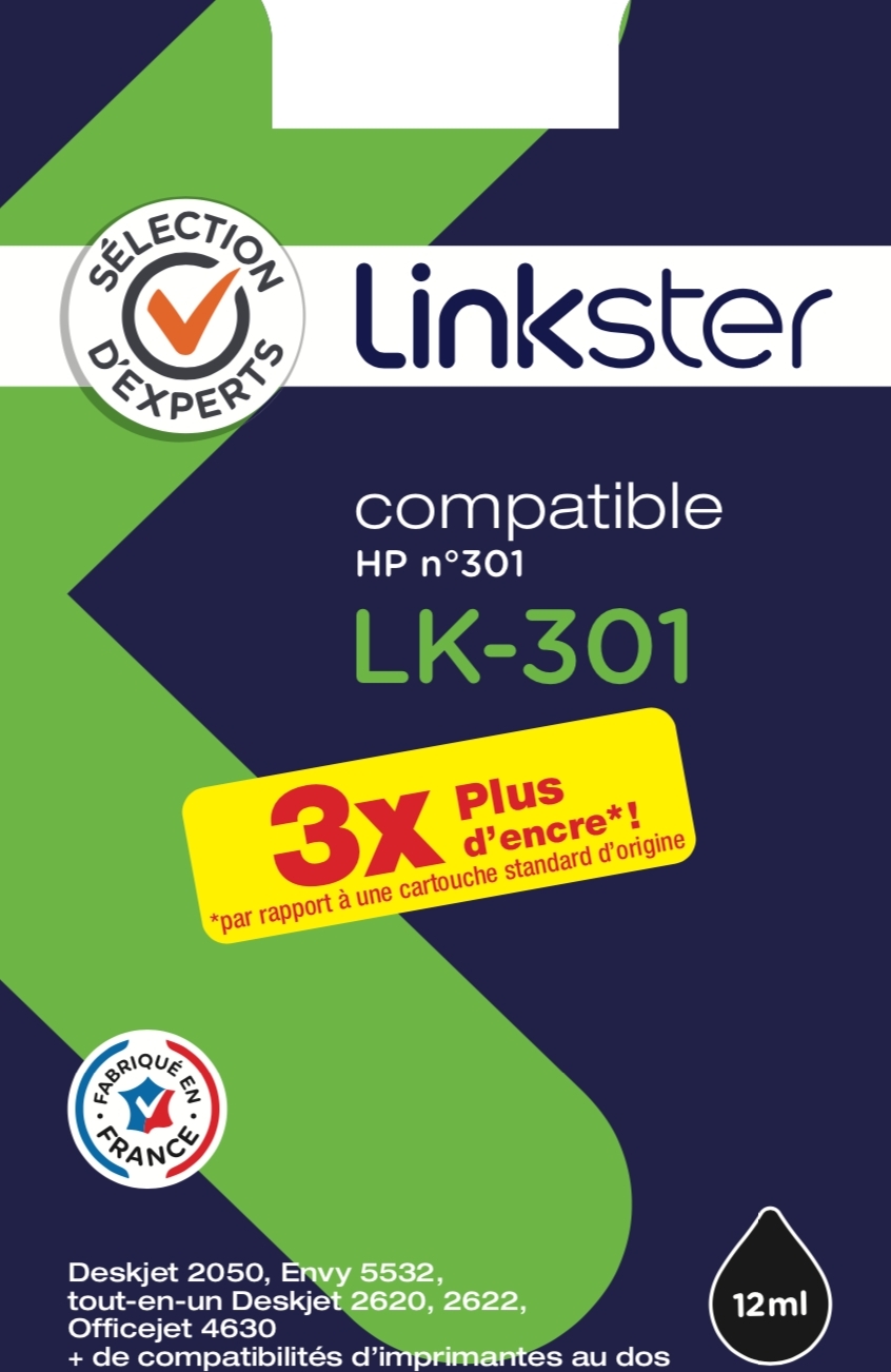 Cartouche d'encre Sélection d'Experts Linkster LK301 Noir