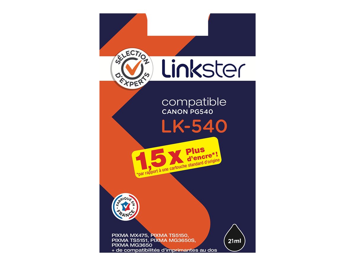 Cartouche d'encre Sélection d'Experts Linkster LK-540 Noir