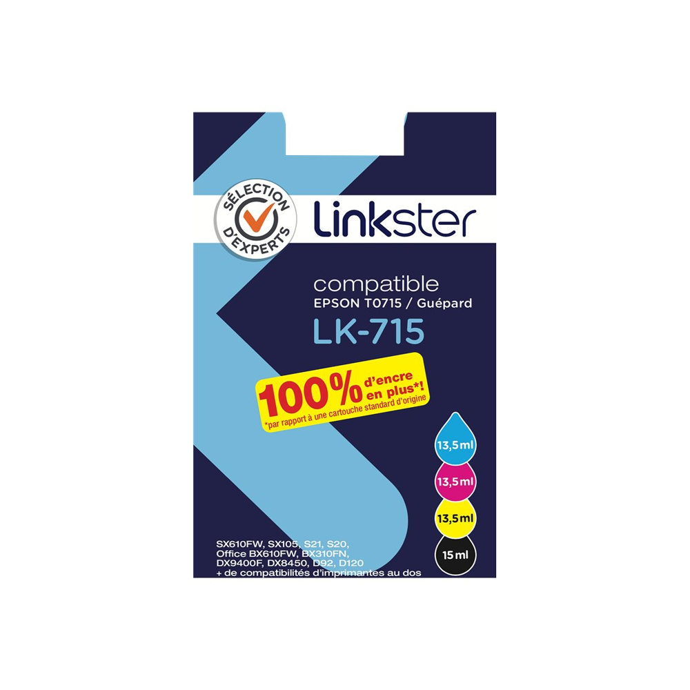Cartouche d'encre Sélection d'Experts Linkster LK-715 4 couleurs