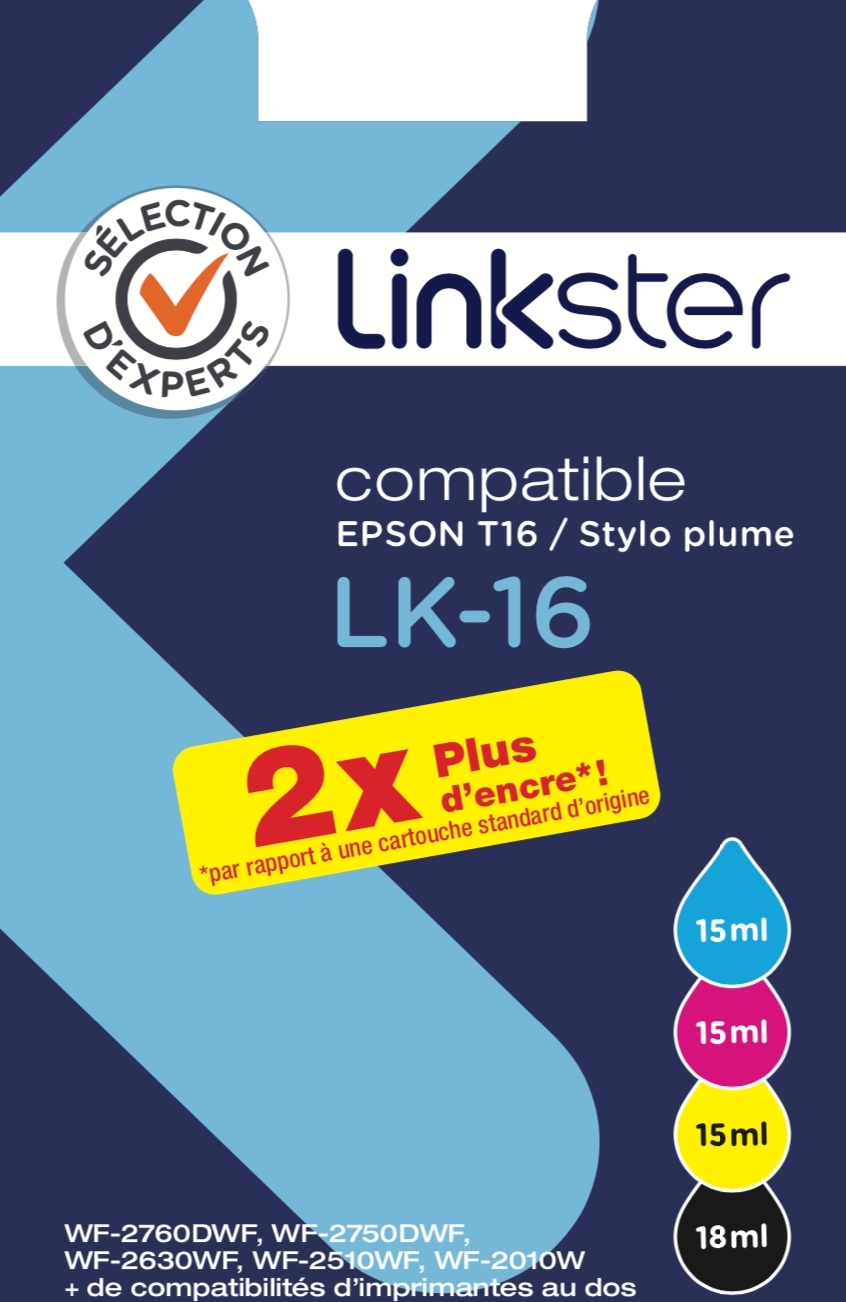 Cartouche d'encre Sélection d'Experts Linkster LK-16 4 couleurs