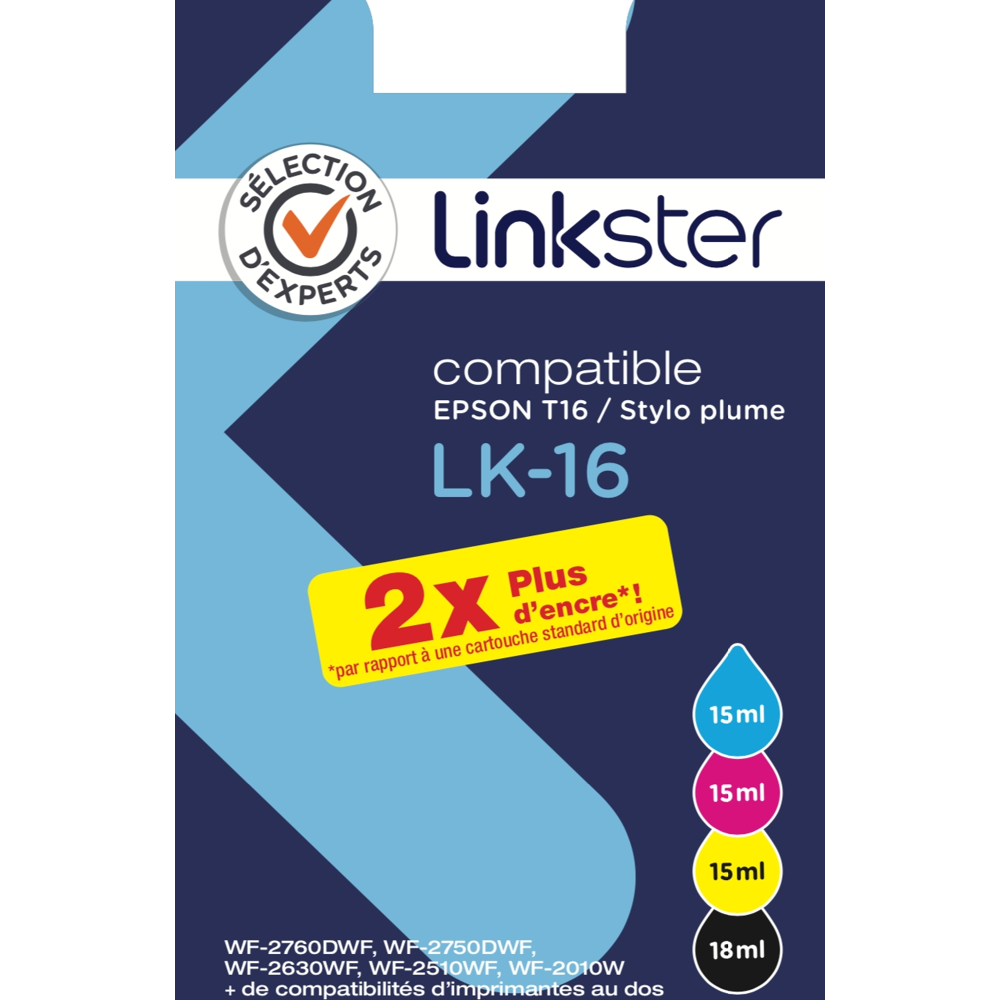 Cartouche d'encre Sélection d'Experts Linkster LK-16 4 couleurs