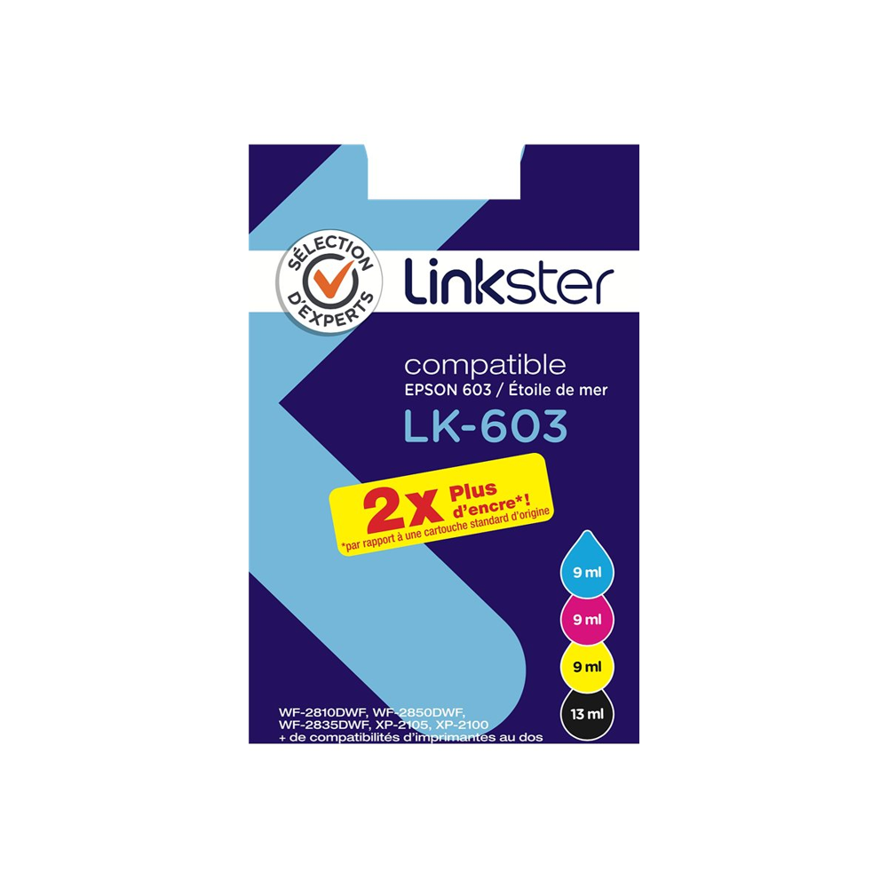 Cartouche d'encre Sélection d'Experts Linkster LK-603 4 couleurs