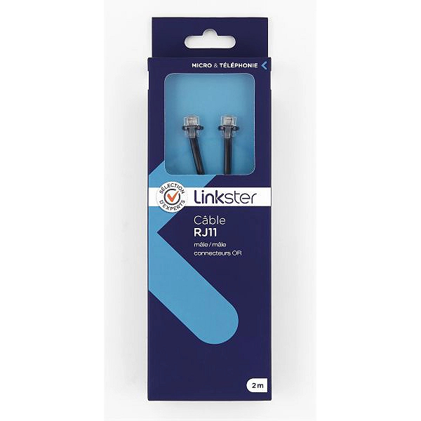 Connectique LINKSTER TSM-TE01 Câble RJ11 mâle/mâle