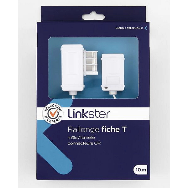 Connectique LINKSTER TSM-TE06 Rallonge fiche T mâle/femelle