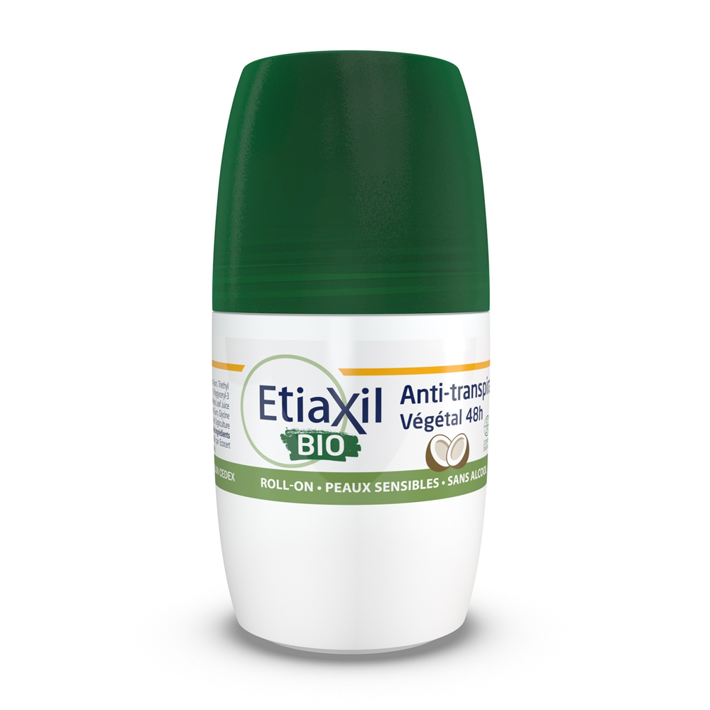 Etiaxil Déodorant Anti-Transpirant Végétal 48h Roll-On Bio 50ml