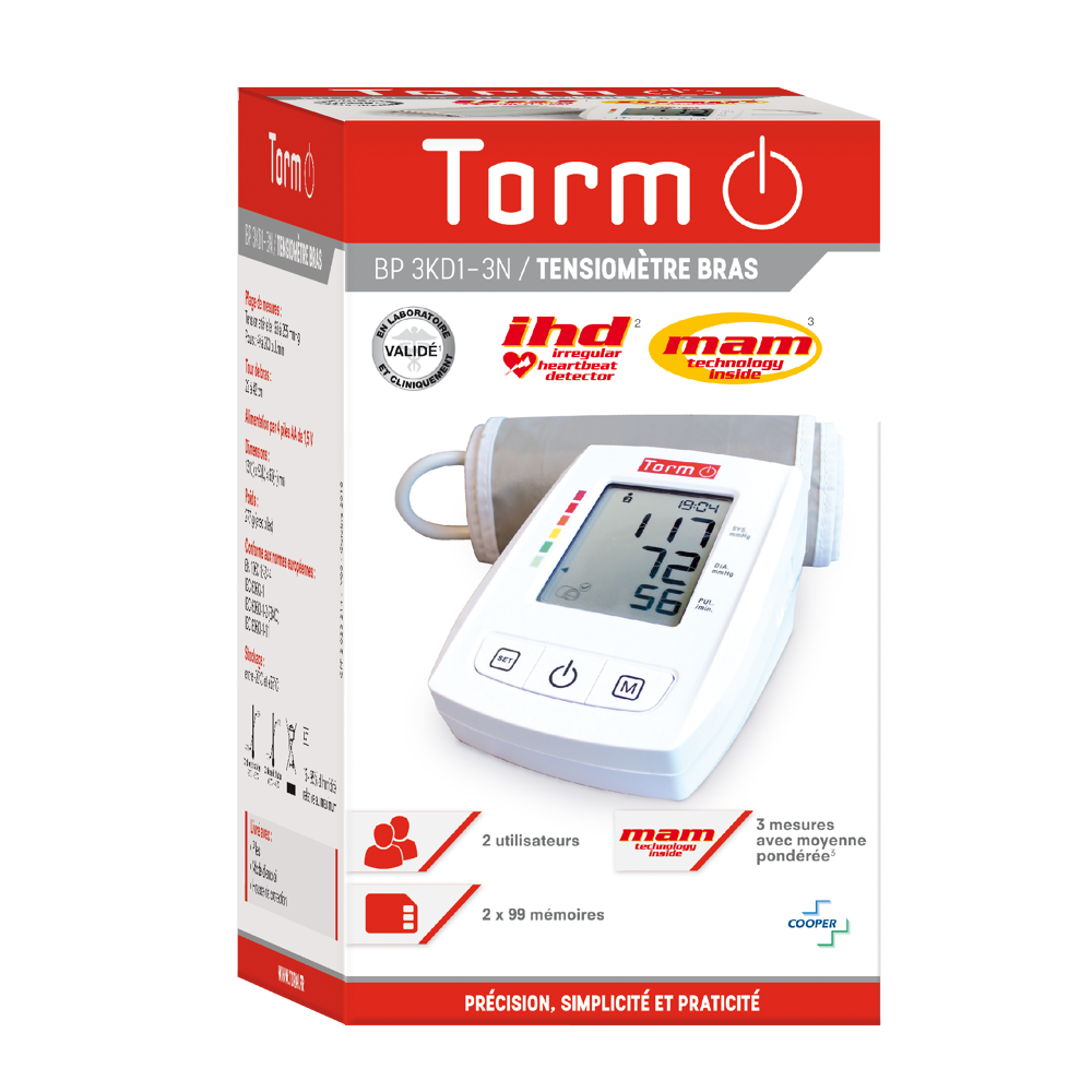 Tensiomètre bras bp 3kd1-3n