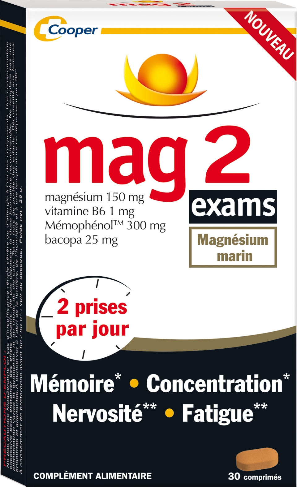 Mag 2 exams 30 comprimés