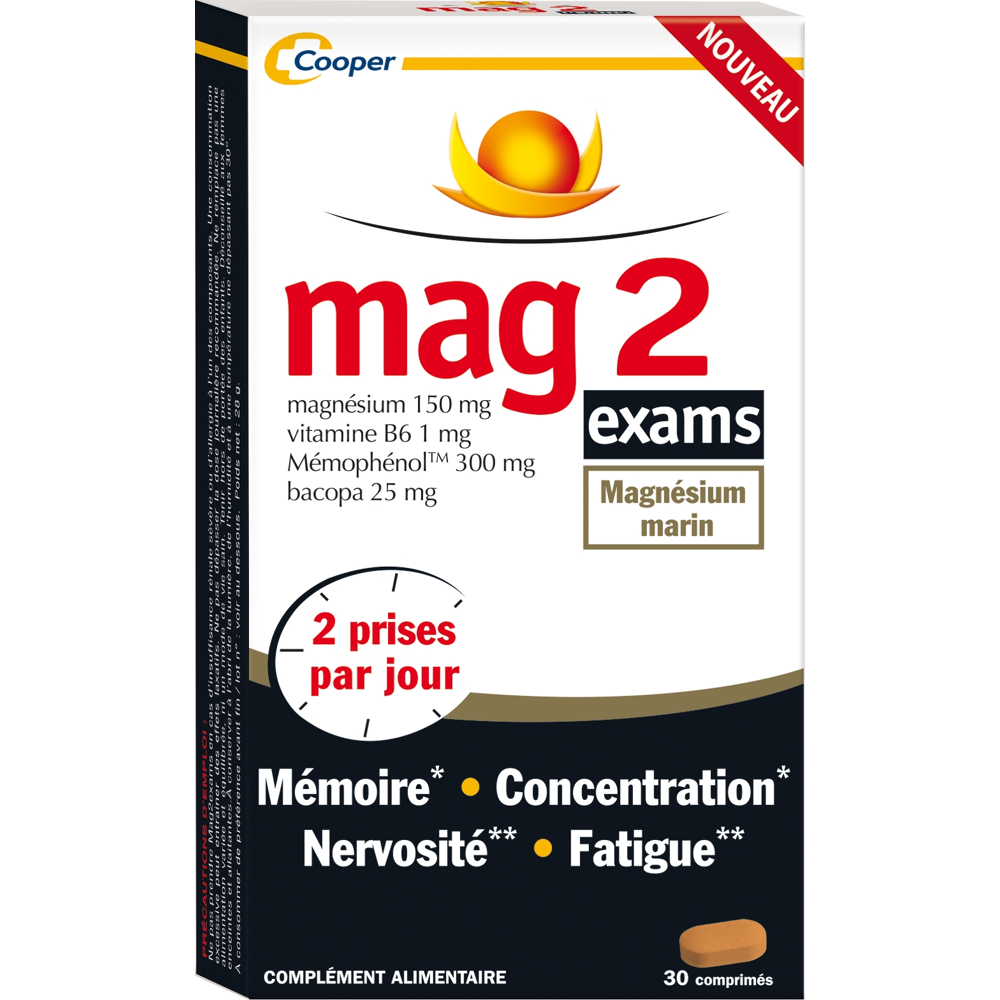 Mag 2 exams 30 comprimés