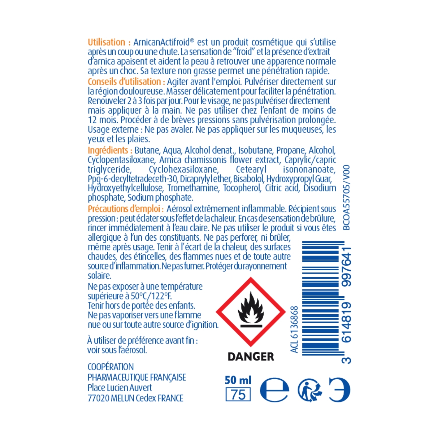 Arnican Actifroid 50ml