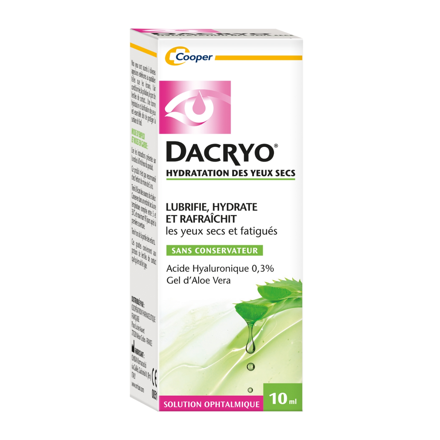Dacryo Hydratation des yeux secs 10ml