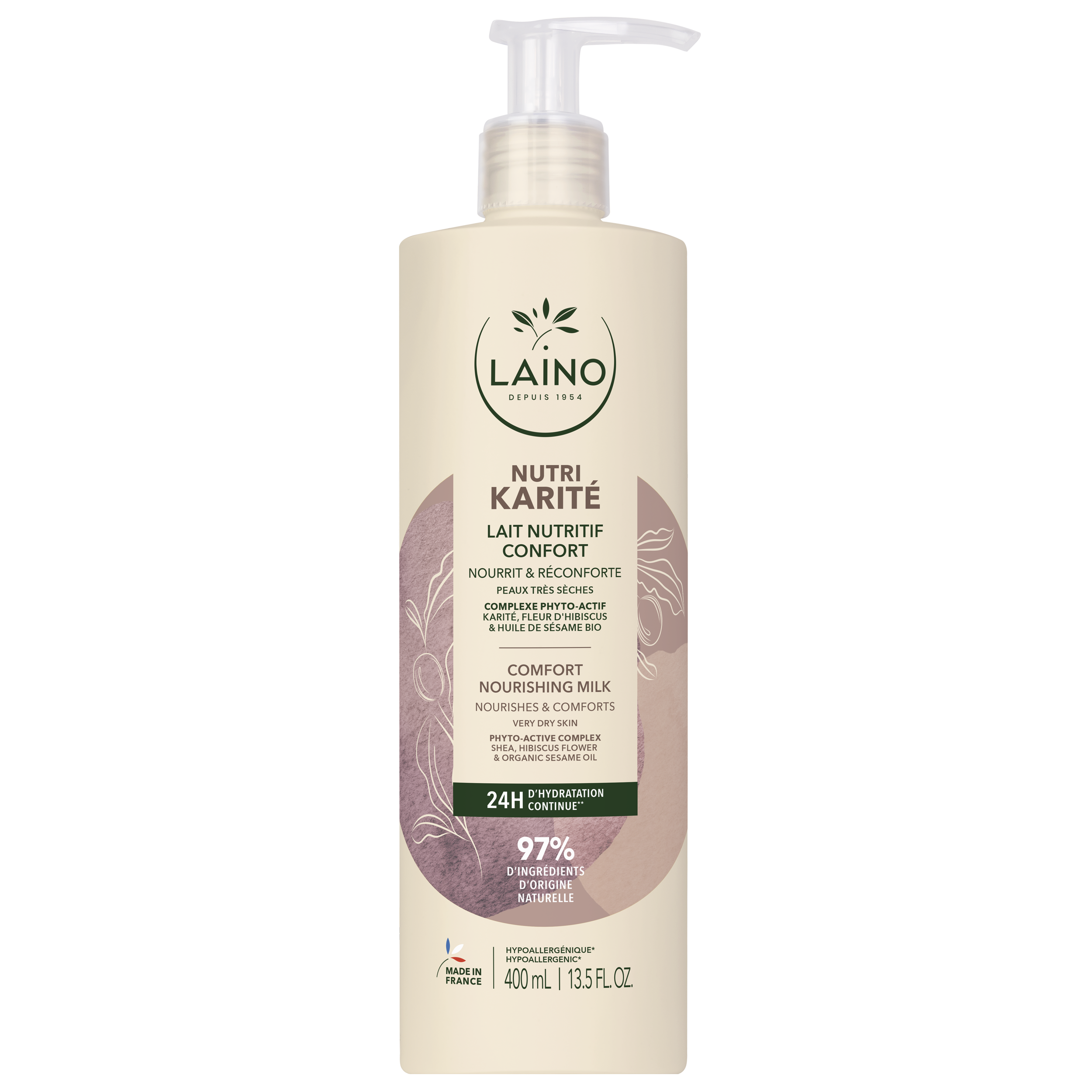 LAINO Lait Nutri Confort Karité Flacon 400ml