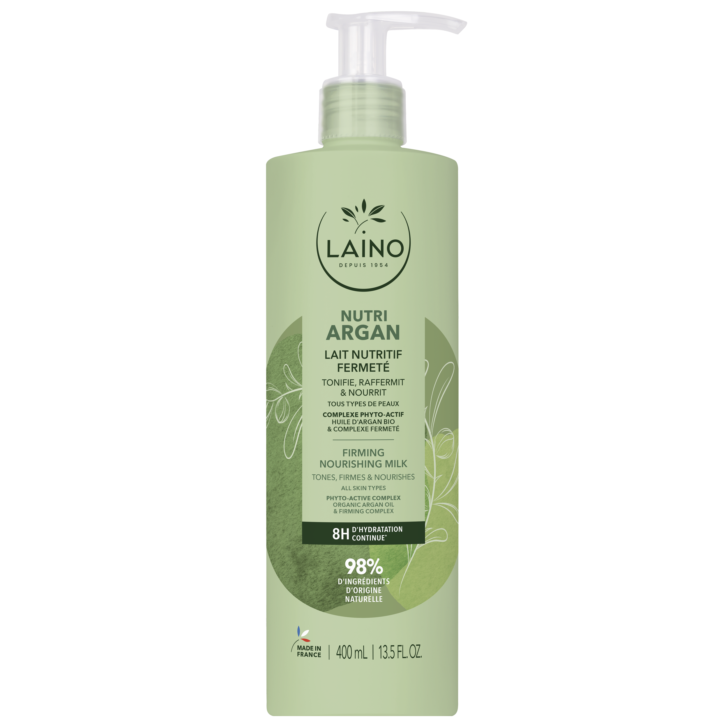 LAINO Lait Nutri Fermeté Argan Flacon 400ml