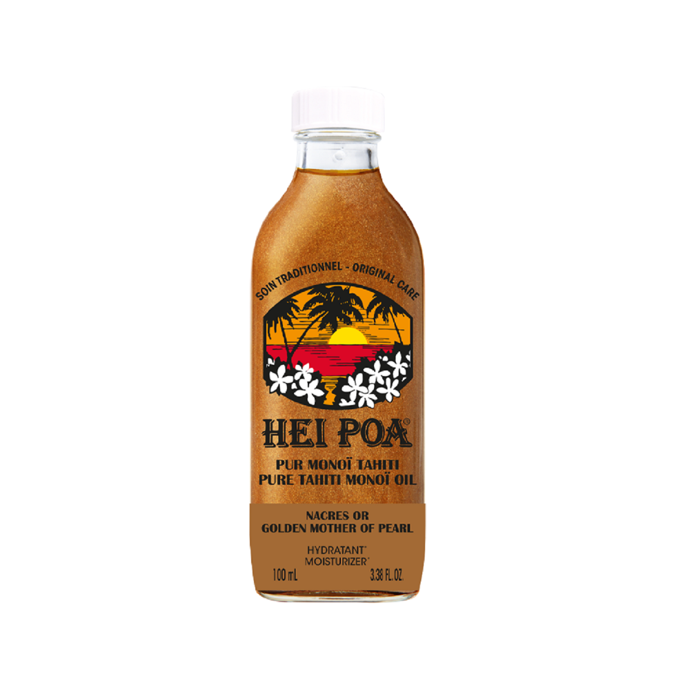 Hei poa huile pur monoï nacres or 100ml
