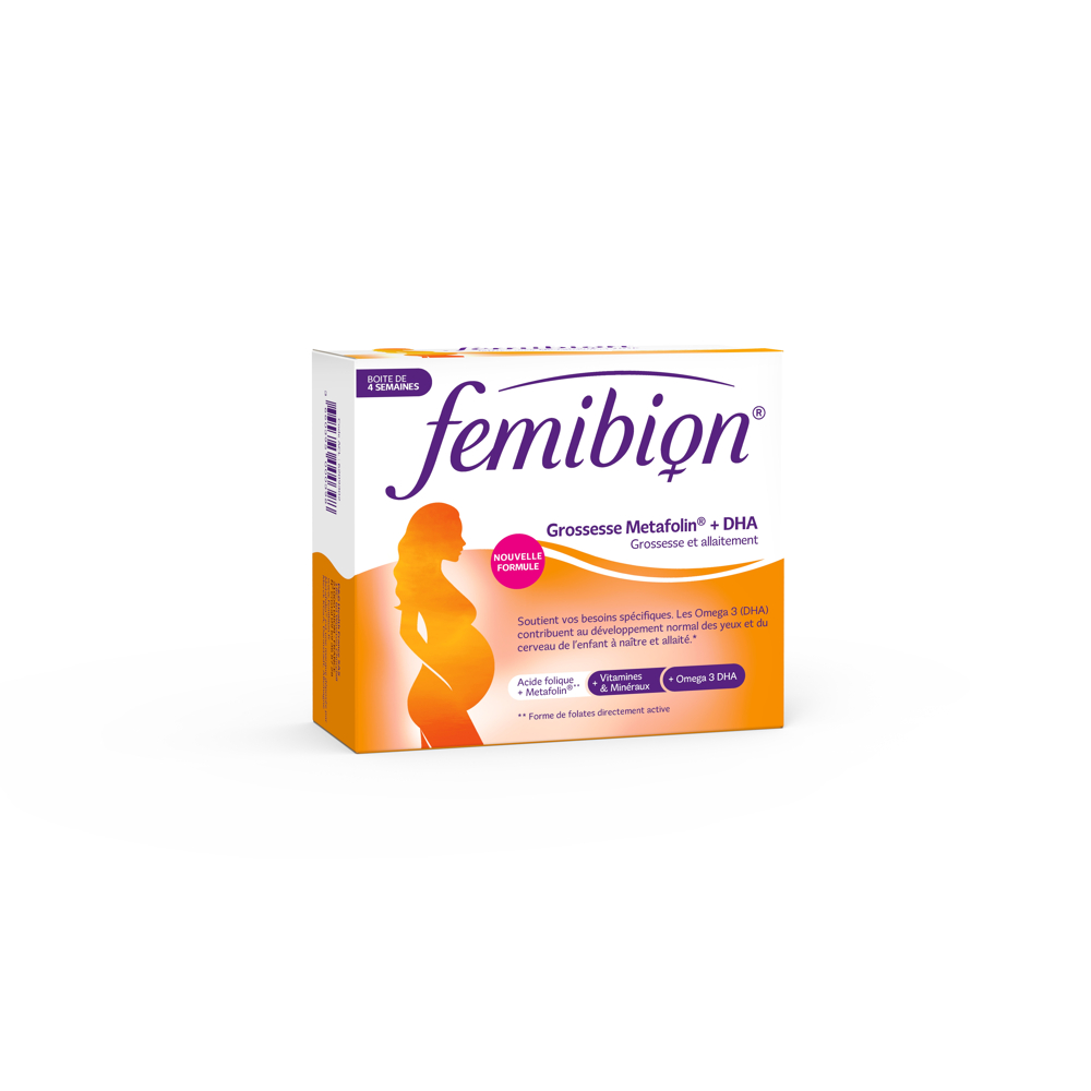 Femibion grossesse Metafolin 400/20 DHA 28+28 comprimés