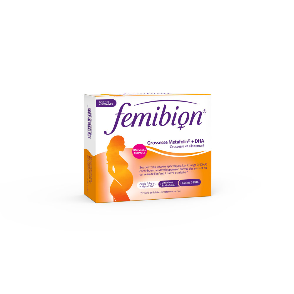 Femibion grossesse Metafolin 400/20 DHA 28+28 comprimés