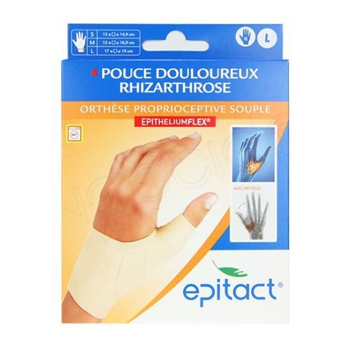 Orthèse propioceptive souple main gauche taille m